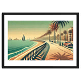 Vintage Coastal Promenade Poster thumbnail