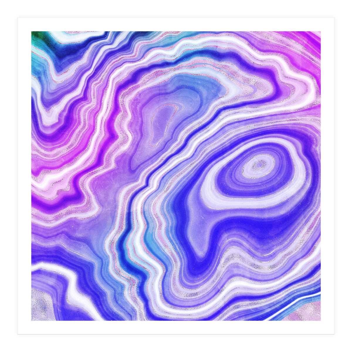 Neon Agate Texture 06 (Print Only)