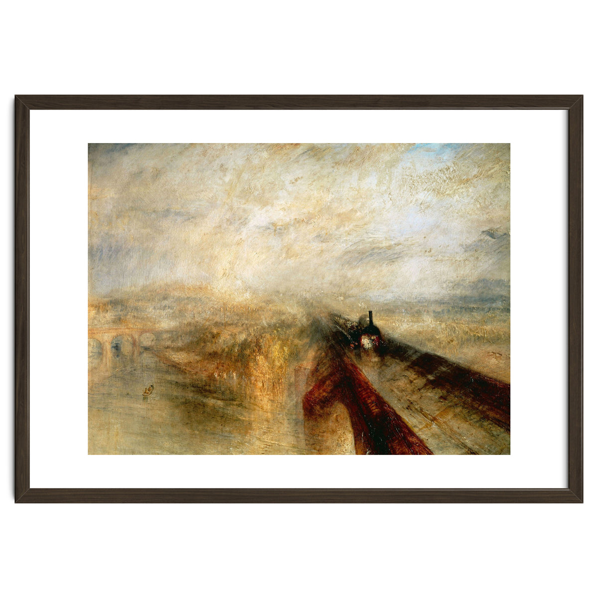Joseph Mallord William Turner / 'Rain, Steam and Speed (The Great Western Railway)', 1844.