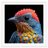 Close Up Of Colorful Bird With Water Droplets thumbnail