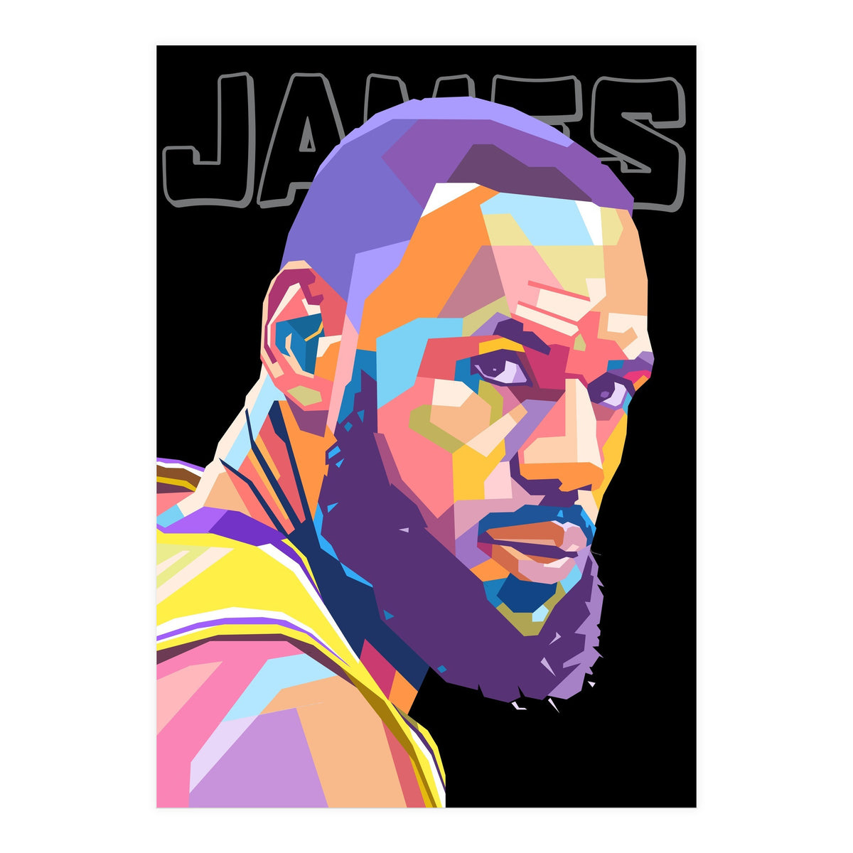 King Lebron James art (Print Only)