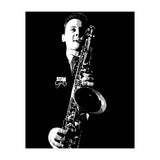 Stan Getz American Jazz Saxophonist in Grayscale (Print Only) thumbnail