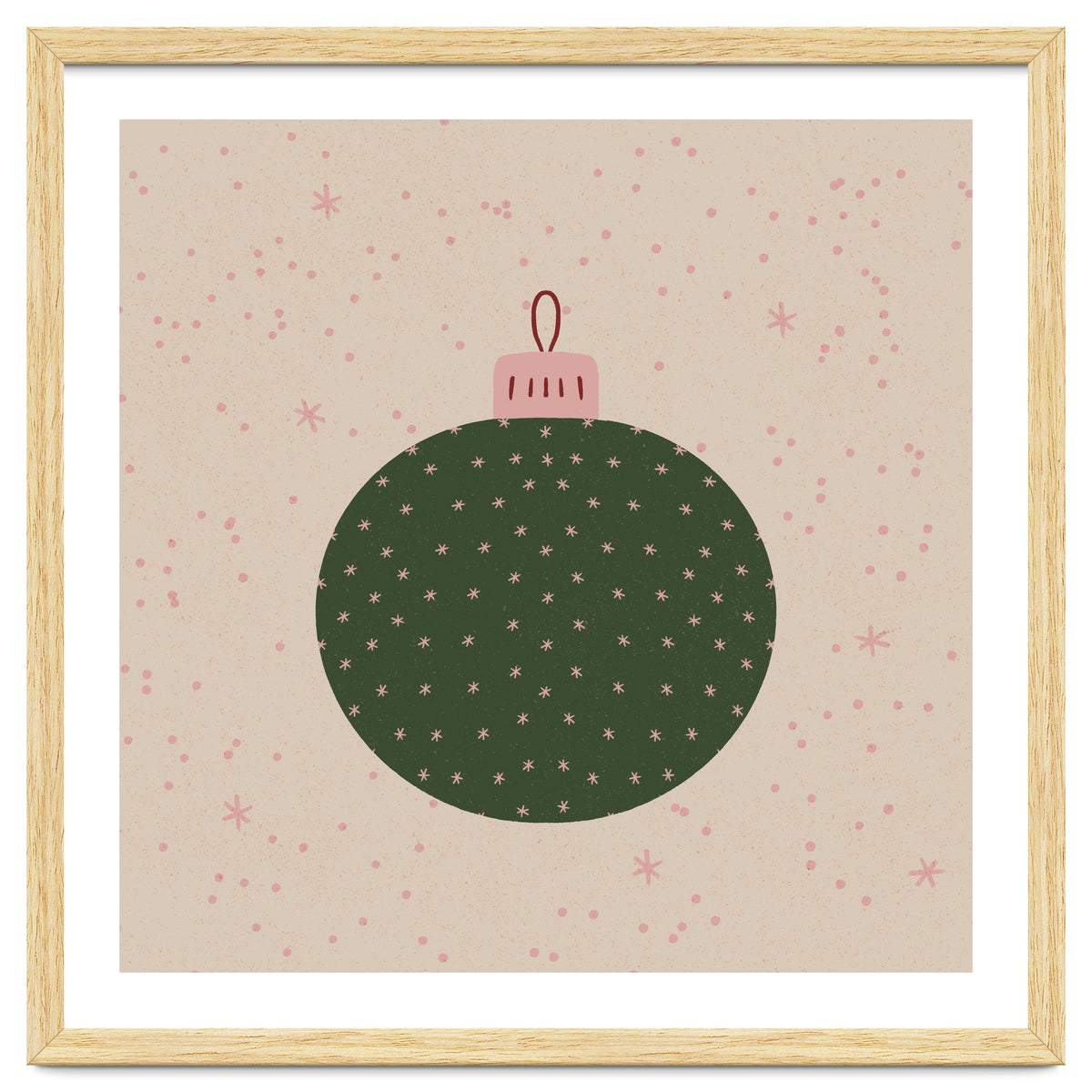 Christmas globe with snowflakes