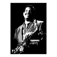 Cannonball Adderley American Jazz Saxophonist in Grayscale (Print Only)