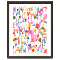 Watercolour Colourful Wild Flowers