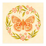 Retro Floral Butterfly (Print Only) thumbnail