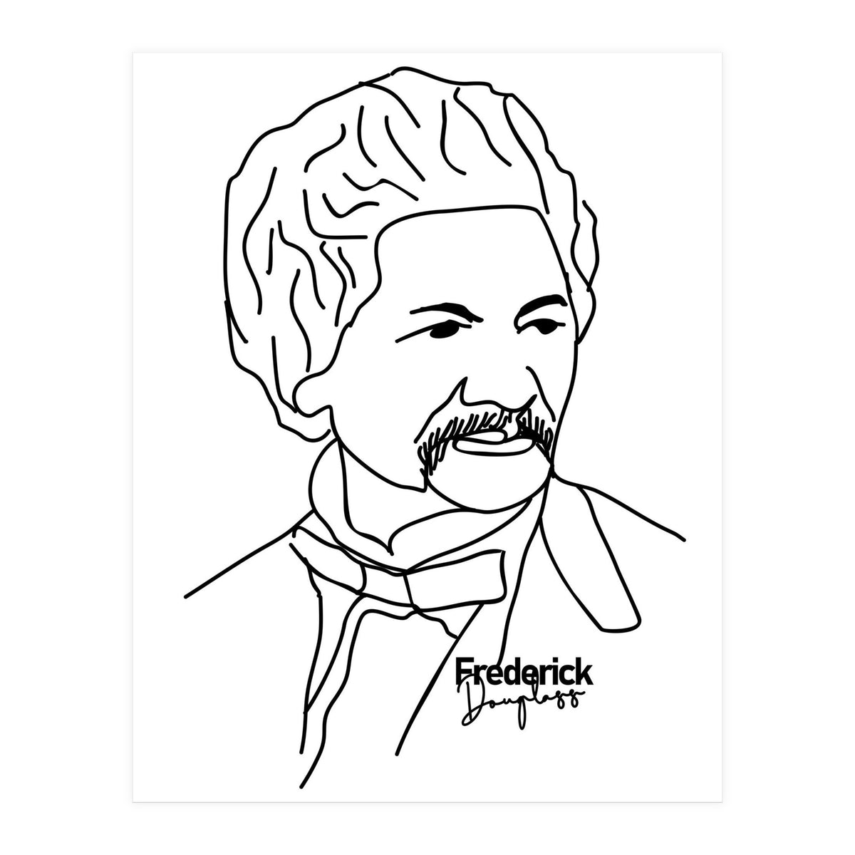 Frederick Douglass Illustration (Print Only)