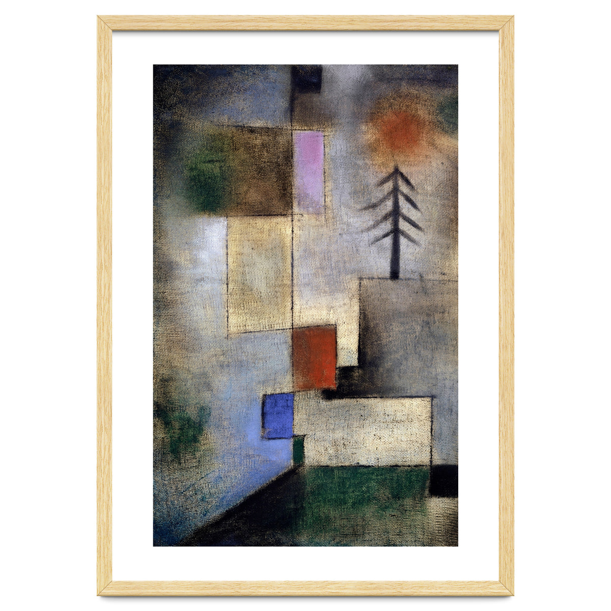 Paul Klee Small Fir Tree Abstract Painting