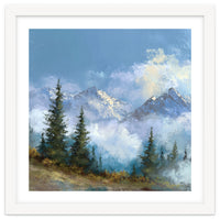 Majestic Snow-Capped Alpine Peaks