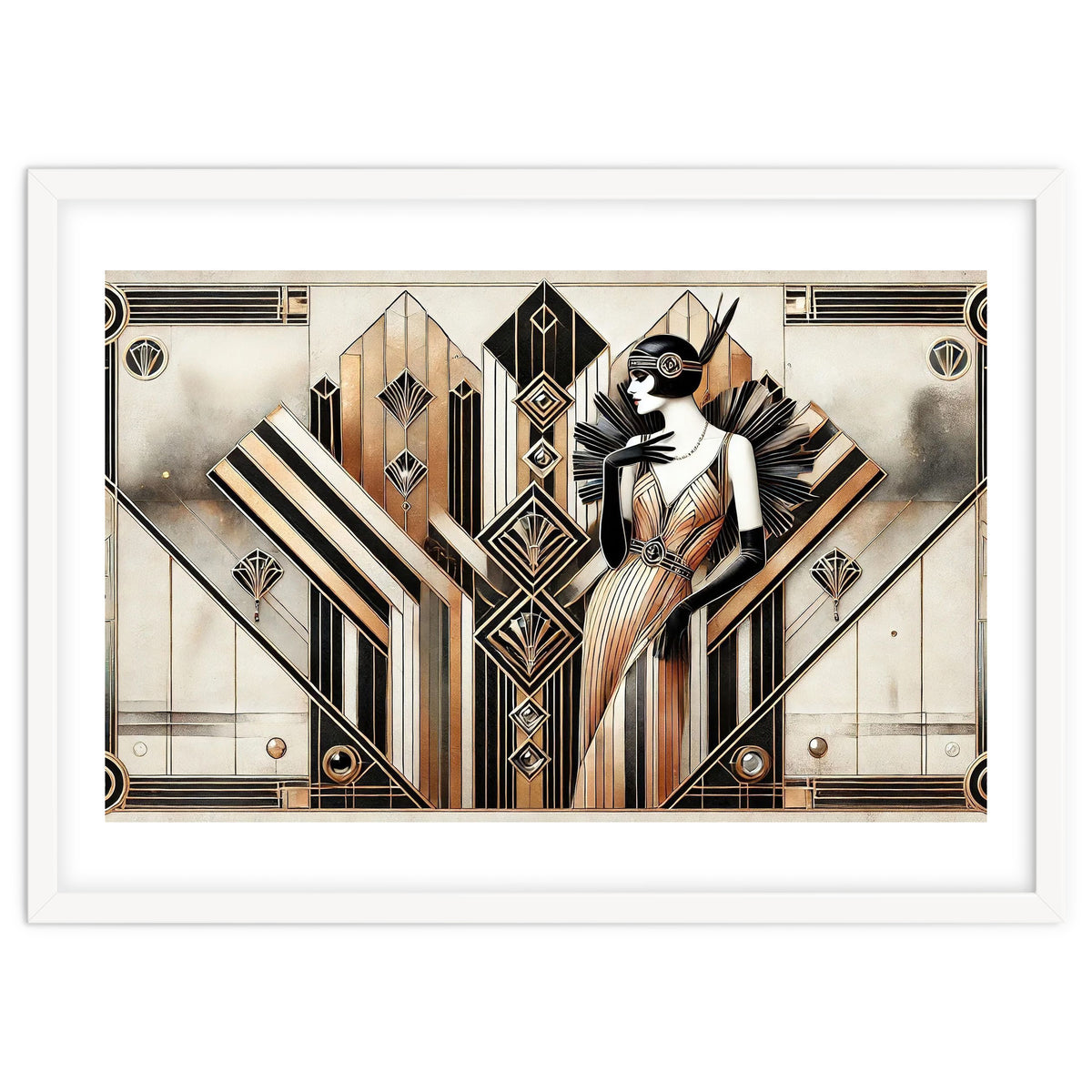 Gatsby Glamour Art Deco Scene