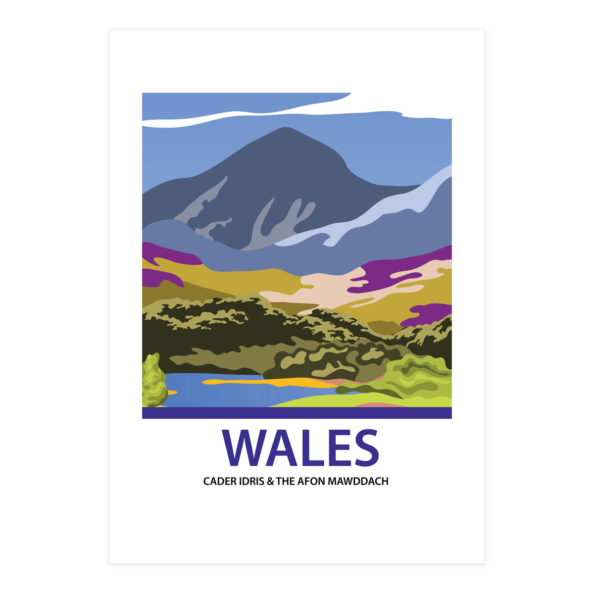 Wales Cader Idris And The Afon Mawddach (Print Only)