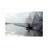 Sunny day pier in the lake (Print Only) thumbnail