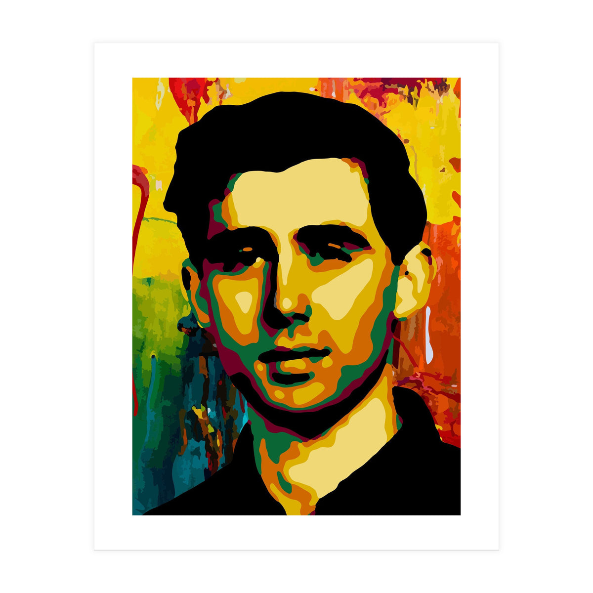 Andrew Goodman Activist Colorful Abstract Art (Print Only)
