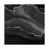 Black & Gold Agate Texture 01  (Print Only) thumbnail