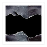 Black & Silver Glitter Agate Texture 04 (Print Only) thumbnail