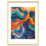 Vibrant Fluid Acrylic Pour Abstract Art thumbnail