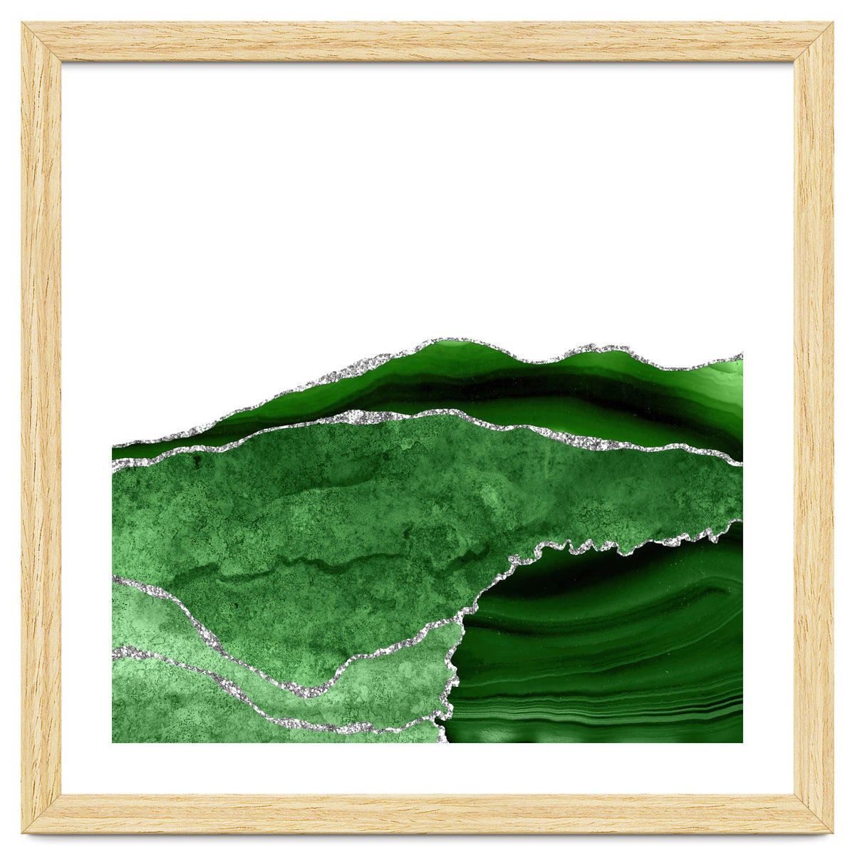 Green & Silver Agate Texture 10