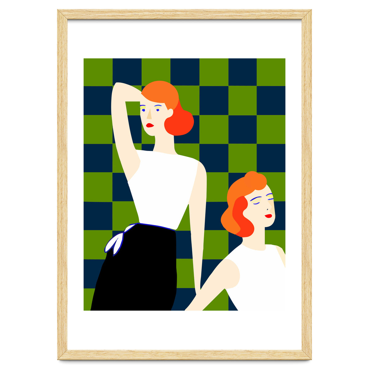 Moods, Checkers Girl Friends Chic Chess, Modern Bohemian Eclectic Woman Girl Boss, Bff Fashion Style