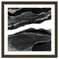 Black & Silver Agate Texture 08