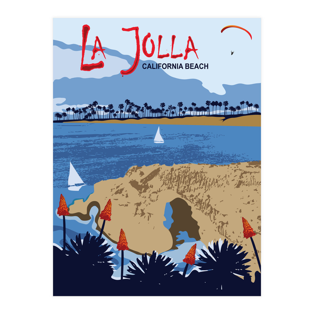 La Jolla Beach, California (Print Only)