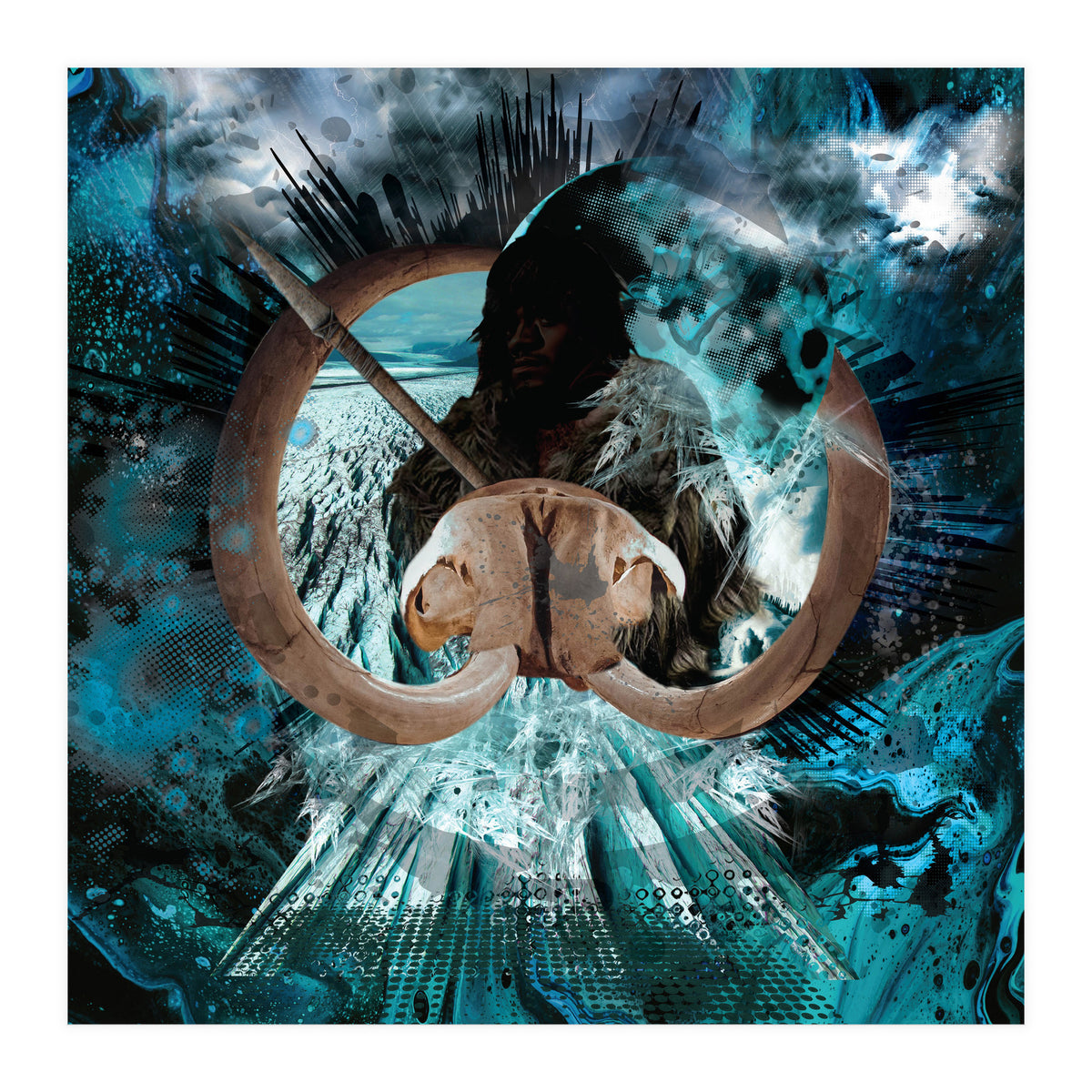 Mammoth Hunt Ice Age (Print Only)