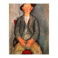 Amadeo Modigliani / 'The Young Farmer', 1918, Oil on canvas. (Print Only)