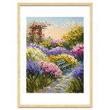 Serene Summer Garden Path Oil Painting thumbnail