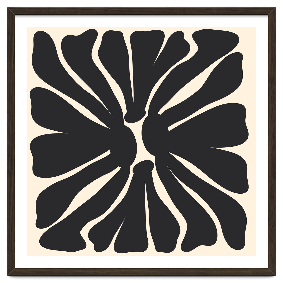 Abstract Monochrome Flower 2