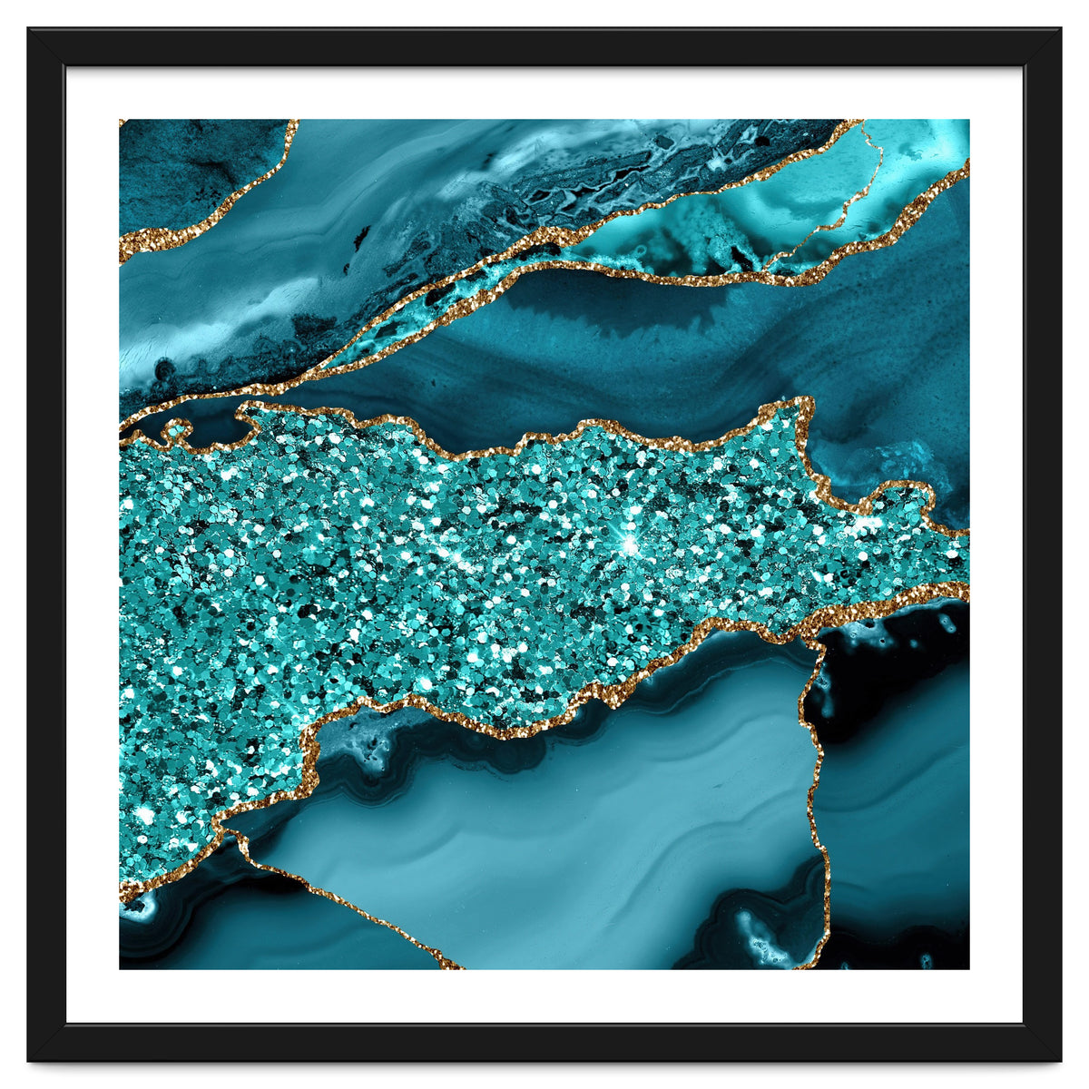 Agate Glitter Ocean Texture 09