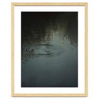 Moody Rain Puddle Ripples Oil Painting