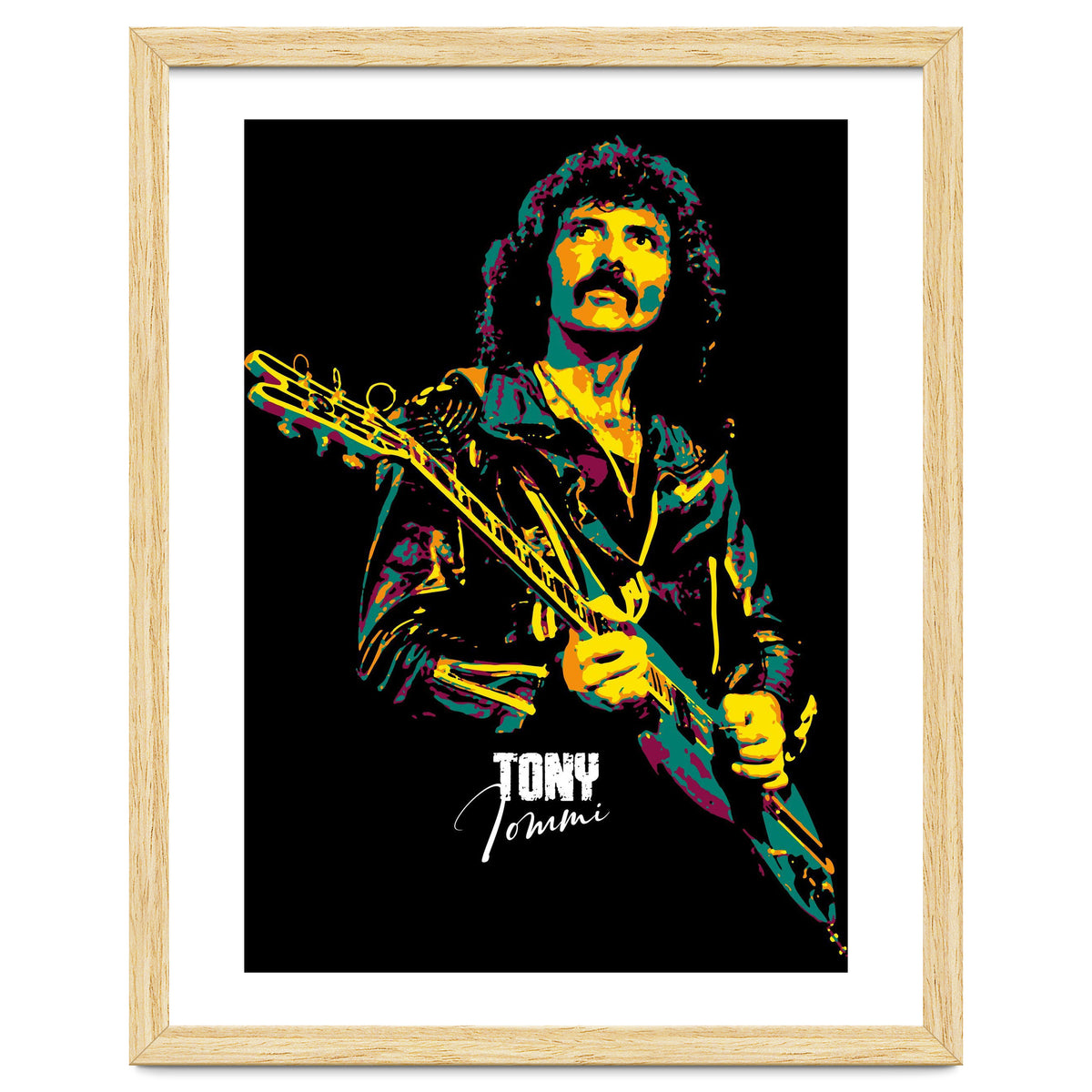 Tony Iommi Musician Legend in Pop Art