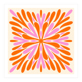 Symmetry Petals - pink and orange (Print Only) thumbnail