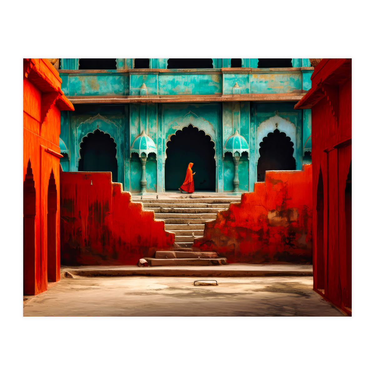 Woman in red (Print Only)