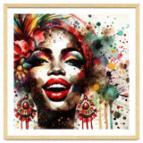 Brazilian Carnival Watercolor Portrait thumbnail