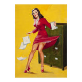 Pinup Girl In Office Accident (Print Only) thumbnail