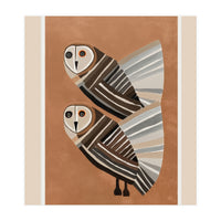 Striped Owl Pair (Print Only)