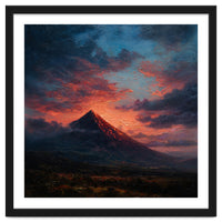 Majestic Mountain Peak at Sunset