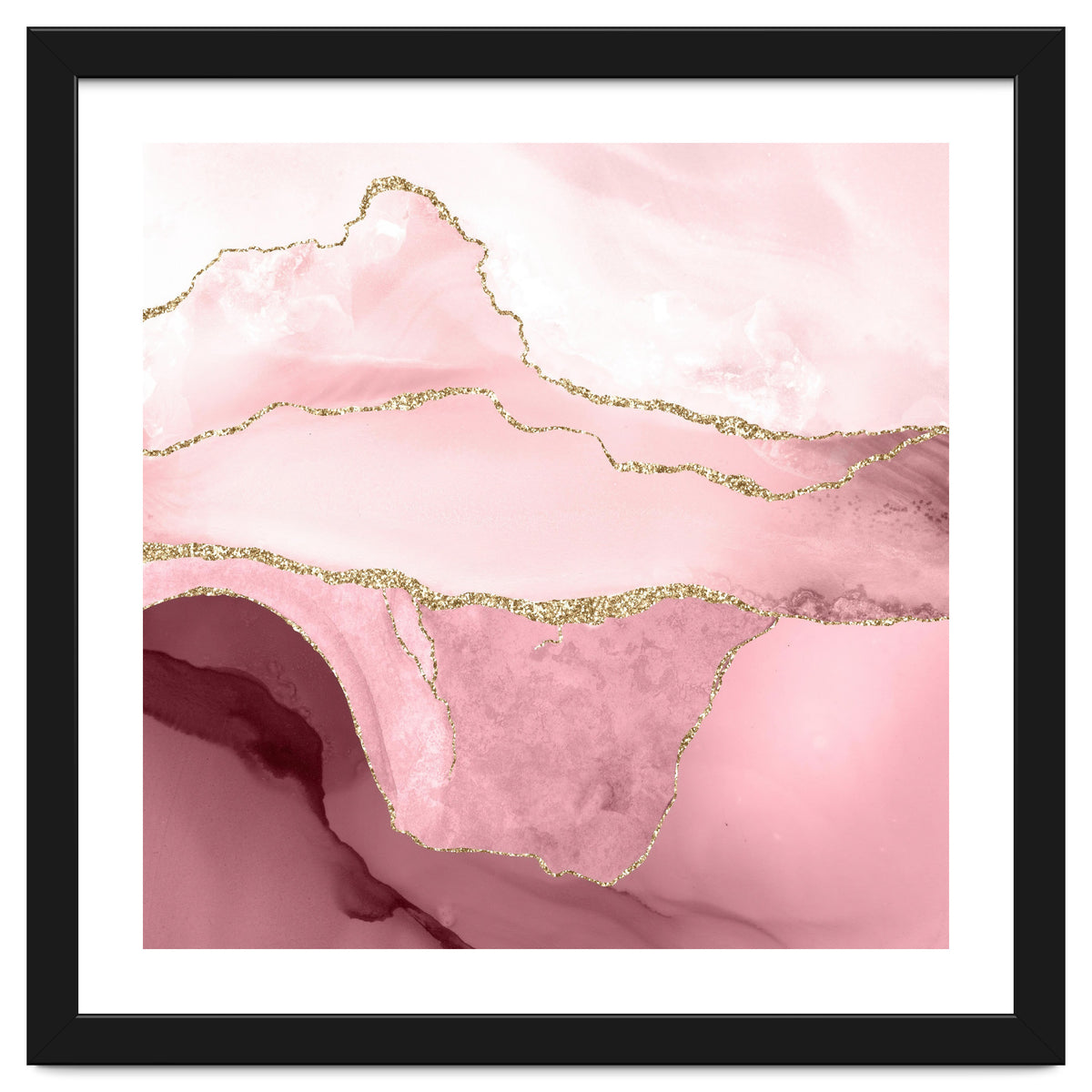 Blush & Gold Agate Texture 05