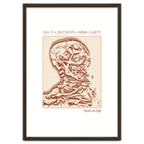Skull Of A Skeleton With A Burning Cigarette thumbnail