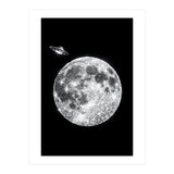 Diamond moon and UFO (Print Only) thumbnail