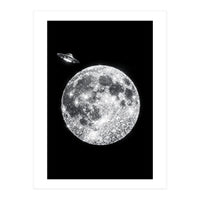 Diamond moon and UFO (Print Only)