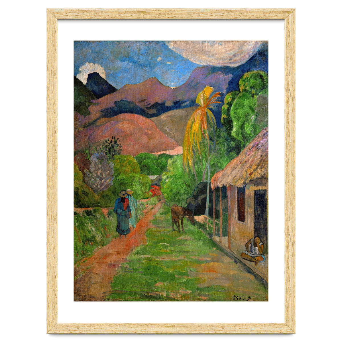Path in Papeete, called rue du Tahiti. Oil on canvas (1891) 115.5 x 88.5 cm Cat. W 441.