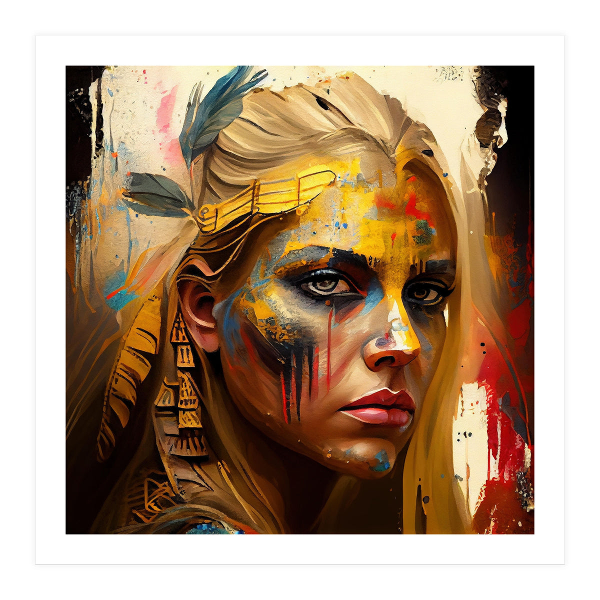 Powerful Warrior Woman #2 (Print Only)