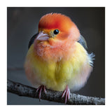 Beautiful Bird With Vibrant Orange And Yellow Plumage (Print Only) thumbnail