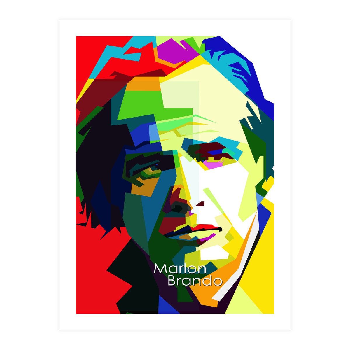 Marlon Brando Pop Art WPAP (Print Only)
