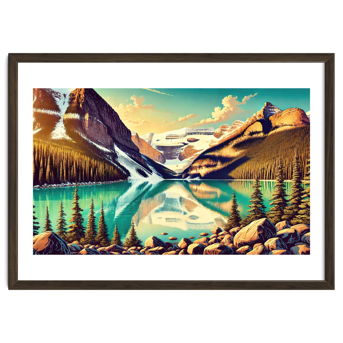 Vintage Lake Louise Banff Poster, Canada
