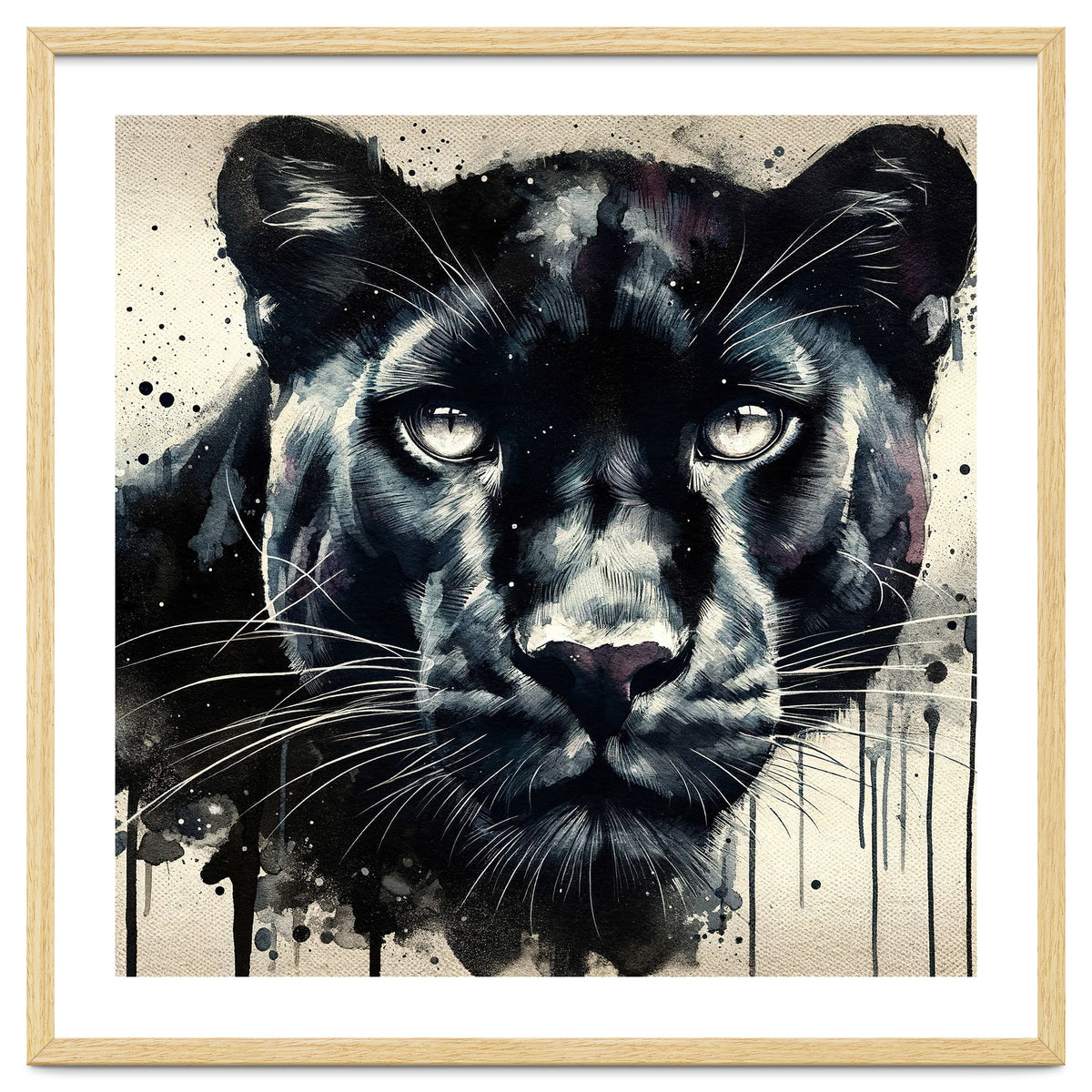 Watercolor Panther