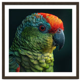 Close Up Colorful Parrot Bird Feather thumbnail