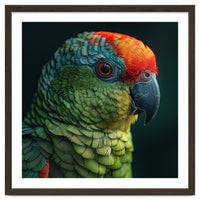 Close Up Colorful Parrot Bird Feather
