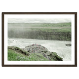 Tourists at the edge of the big river - Iceland thumbnail